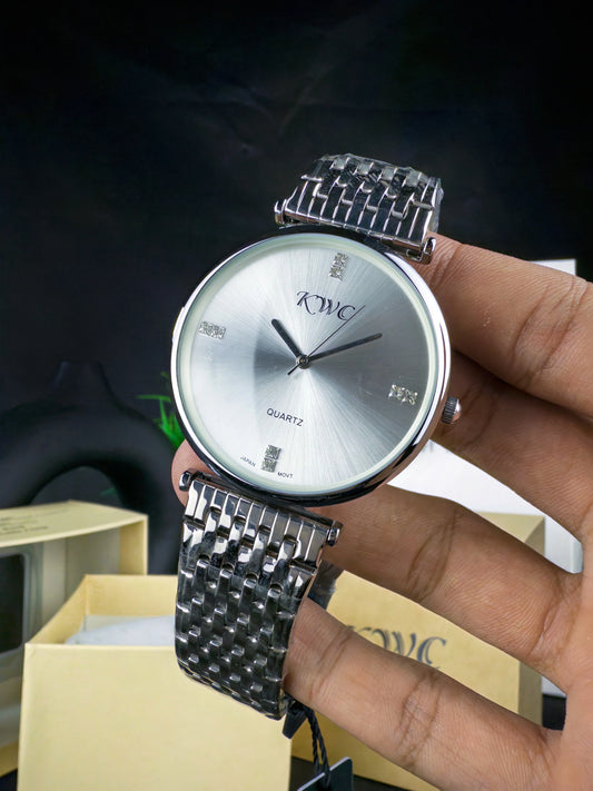 K-107 | SILVER CHAIN WHITE DIAL