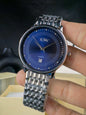 K-128 | SILVER CHAIN BLUE DIAL