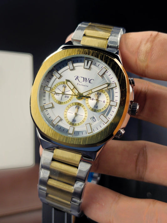 K-554-6H | TWOTONE CHAIN WHITE DIAL