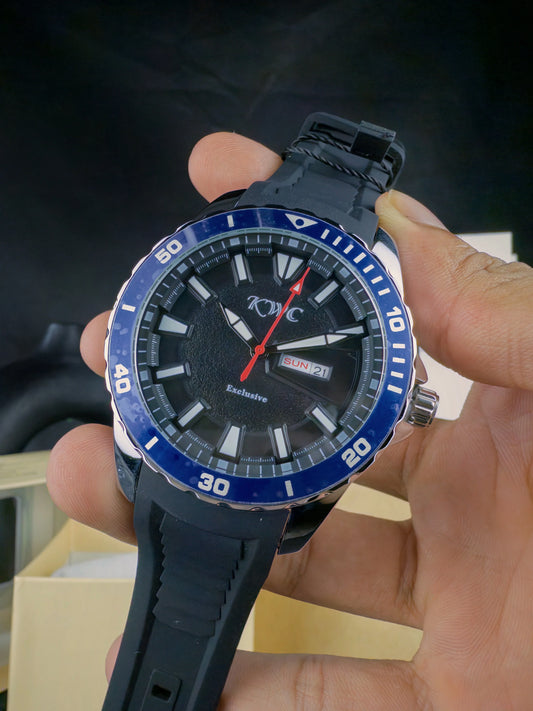 K-555 | SILVER CASE BLACK DIAL