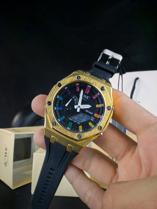 K-501 | GOLDEN CASE BLACK DIAL