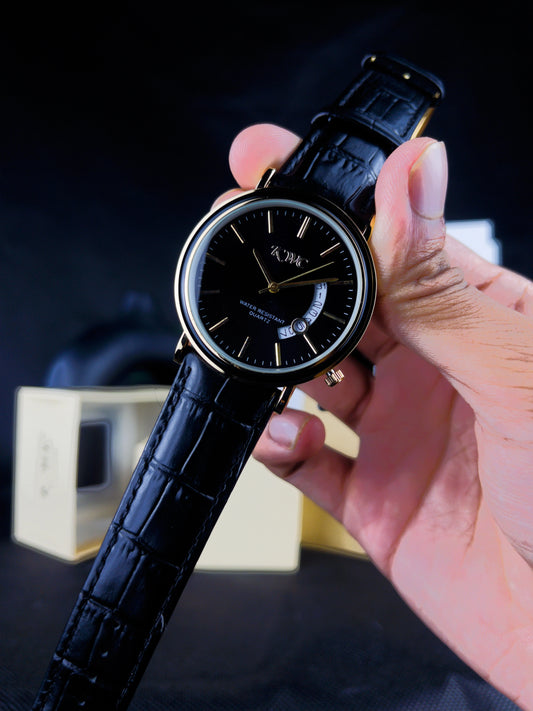 K-1001 | BLACK DIAL GOLDEN CASE