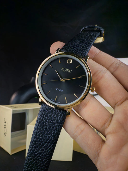 K-2383M | GOLDEN CASE BLACK DIAL