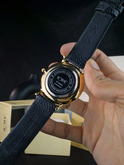 K-2383M | GOLDEN CASE BLACK DIAL