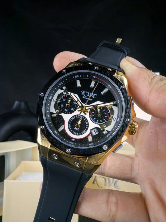 K-557-6H | BLACK DIAL GOLDEN CASE